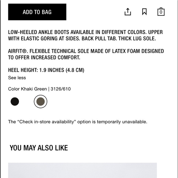 Zara low heeled lug sole ankle boots - Picture 10 of 12